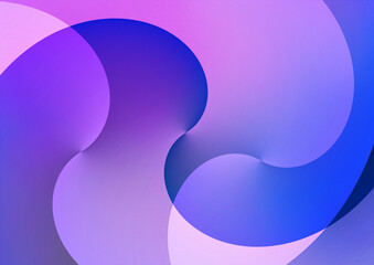 幾何学的な図形の抽象背景　青系の背景素材　紫系
