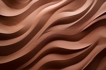 The sand's surface, showing the intricate details and textures in a pastel brown spectrum, capturing desert aesthetics