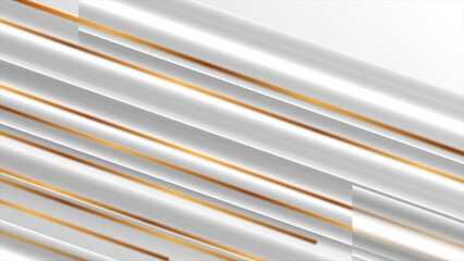 Grey golden smooth stripes and lines abstract concept background