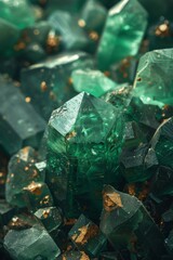 emerald crystals natural gemstone