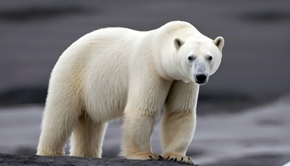 A Polar Bear With Its Ears Perked Forward Listeni
