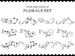 クラシックヴィンテージなフローラルあしらいセット