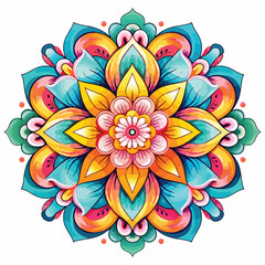 Mandala Clipart clipart isolated on white background