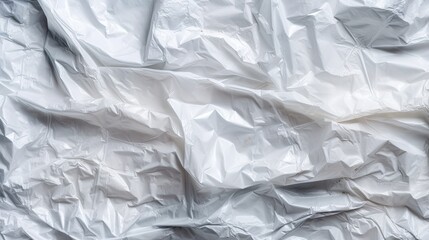Top View of a White Plastic Bag Background. Generative AI