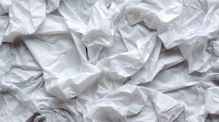 Obraz premium View of a White Plastic Bag Background. Generative AI