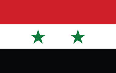 Vector Image of Syria Flag. Syria Flag. National Flag of Syria. Syria flag illustration. Syria flag picture. Syria flag image