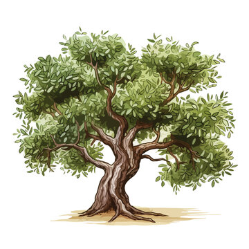 Olive Tree Clipart clipart isolated on white background