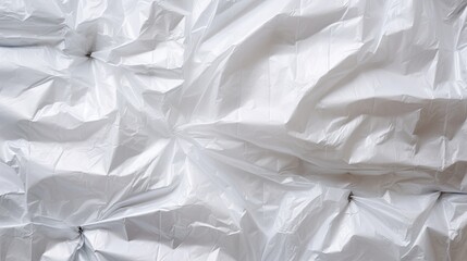 View of a White Plastic Bag Background. Generative AI