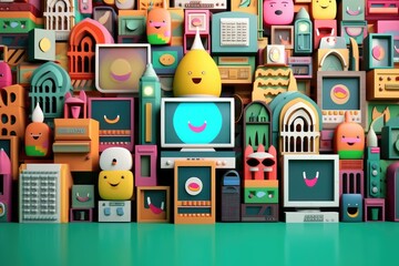 layered paper cutout islamic greeting card for Ramadan kareem or ied mubarak background