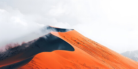 Red sand dune in the desert of Sossusvlei, Namibia
