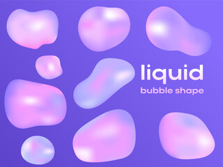translucent liquid bubble shape refraction
