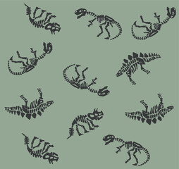 to one 22SJA-905 AOP dinosaur