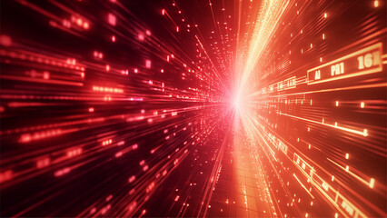 Obraz premium abstract technology background of high speed global data transfercomputing cyber attack 