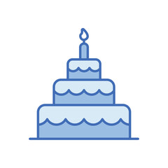 Dou tone Dou tone Cake vetor icon