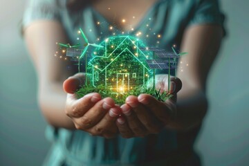 Charting the Path to Sustainable Urban Expansion: The Impact of Smart Energy Solutions, Green Construction, and Eco Friendly Technologies on Modern Living - obrazy, fototapety, plakaty