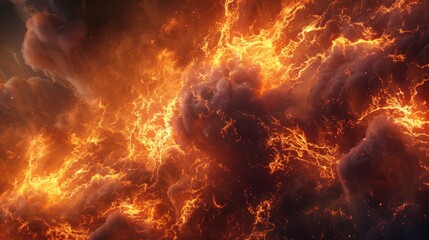 Majestic and wild lava-like fire textures flowing with vibrant energy