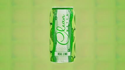 Lime Can Model With Lime Background
( 3D Model , 3D Rendering , 3D Illustration )