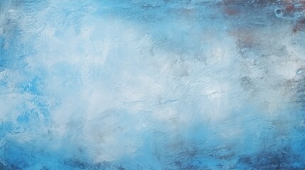 Sky blue background with white haze. Abstract background, reminiscent of the sky, fog. Grunge texture