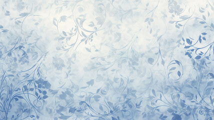blue vintage floral wallpaper ornament abstract background copy space, classic style design