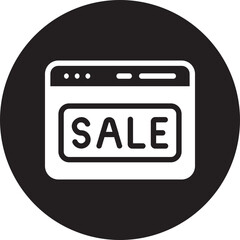 sale glyph icon