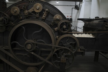 Machinery in a cloth factory