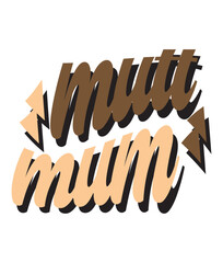 Obraz premium Retro, Dog Craft Design. T-shirt Design. Illustration