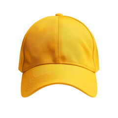 Cheerful yellow cap mockup - Cut out, Transparent background