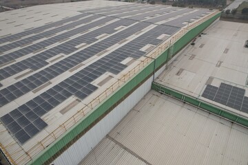 Gorgeous solar plant adorned with panels, harnessing sunlight to power sustainable energy. Ideal...