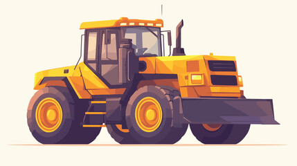 Fototapeta na wymiar Construction Truck vector icon in fill style. flat vector