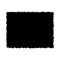 Obraz premium Rectangle jagged edge vector shape