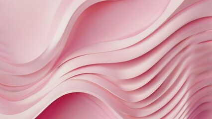 Fototapeta premium Pink abstract wavy background. Perfect for showcasing beauty products and cosmetics in minimalist style. Pink beauty background for product marketing, social media and product showcase.