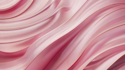 Pink abstract wavy background. Perfect for showcasing beauty products and cosmetics in minimalist style. Pink waves beauty background for product marketing, social media and product showcase.