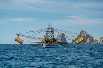 Camaronero the Shrimp boat in Baja california Sur, mexico - 762254795
