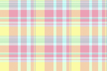 Plaid vector check of fabric background texture with a pattern seamless tartan textile.