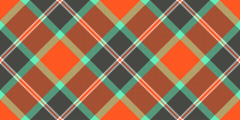 Scenery textile tartan background, string plaid check fabric. Thread pattern vector texture seamless in grey and red colors.