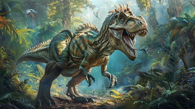 NFT collection featuring dinosaurs, blending art, history, and technology in a unique offering , Highly detailed