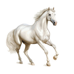 Obraz na płótnie Canvas White Horse clipart