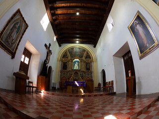 Loreto old mission on sunny day Baja California Sur Mexico