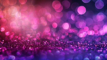 Vibrant purple and pink bokeh lights, abstract background. Glitter lights backdrop for Mother's...