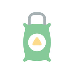 Flat Color Sandbag vector icon