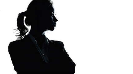 business woman silhouette 