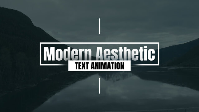 Modern Aesthetic Text Animation