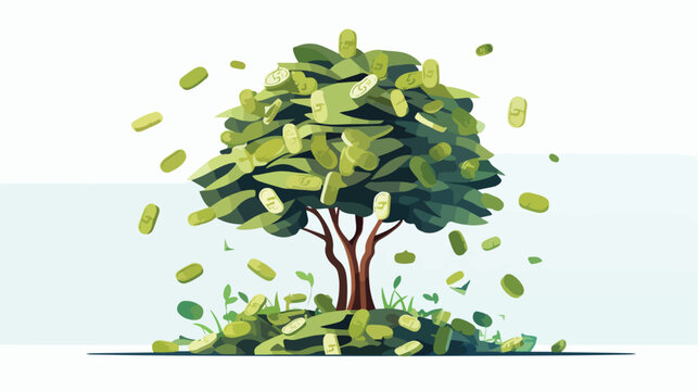 Image of a growing money tree symbolizing profitable