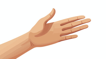 Isolated human hand touch design flat vector 