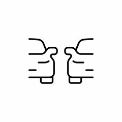 Cars Side by Side Traffic icon