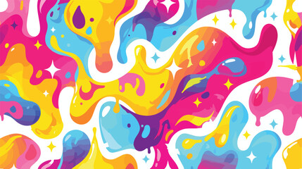 Melting colorful pattern for textile and design flat