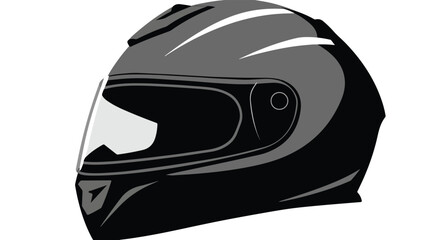 Motorcycle Helmet vector pictogram. Illustration