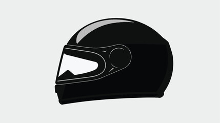 Motorcycle Helmet vector pictogram. Illustration