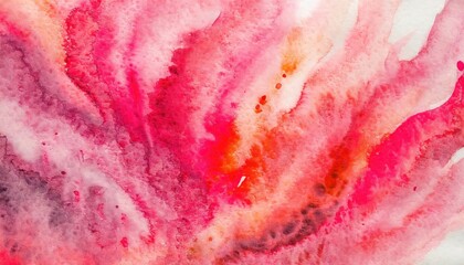 Vibrant Red and Pink Watercolor Texture Background