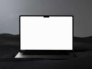Device Screen mockup. Laptop pro with blank screens for your design. Realistic 3D illustration